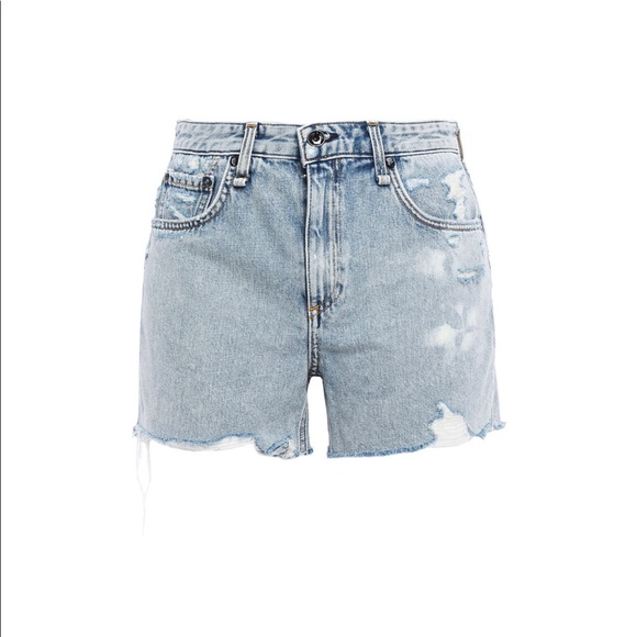 RAG & BONE Distressed Denim Shorts - Women’s Size 26 - New With Tags - Picture 3 of 6